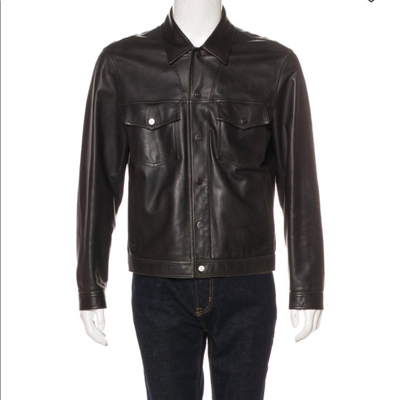 Salvatore Ferragamo Other - Salvatore Ferragamo Leather Snap Front Jacket✨